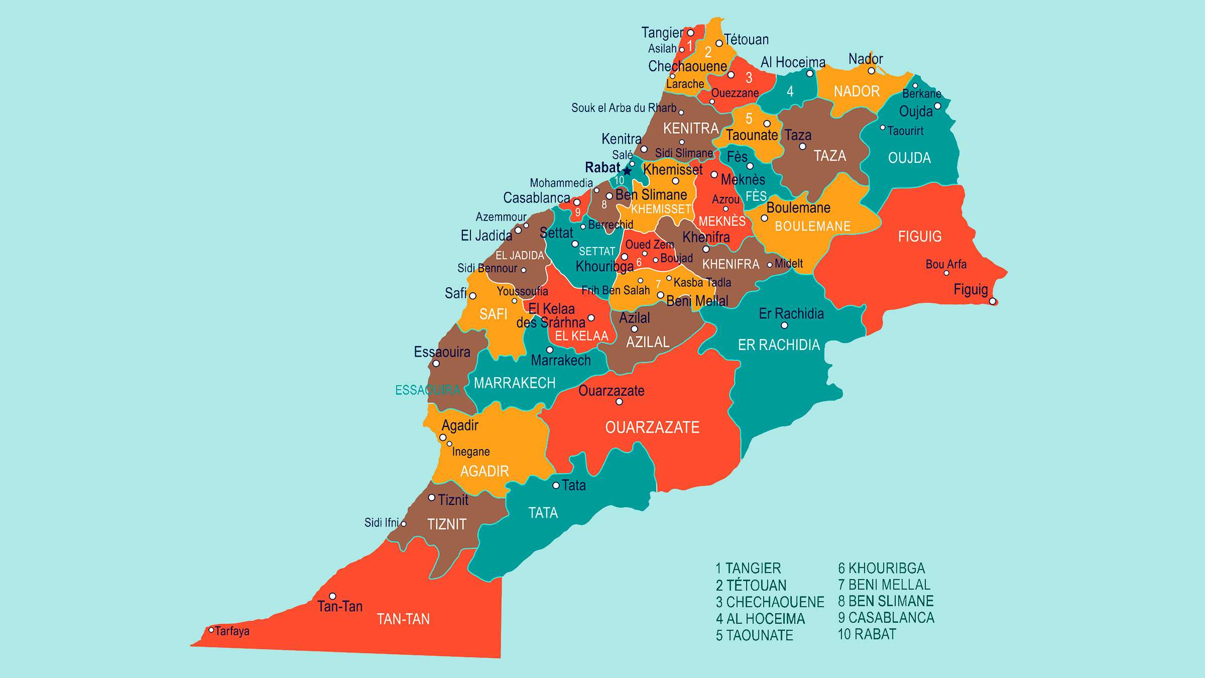 Marruecos Mapa Satélite
